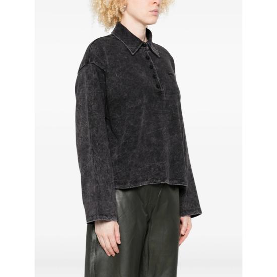 25FW 게스투즈 폴로 티셔츠 10910662 NEIA BKBRO BLACK GREY - GESTUZ