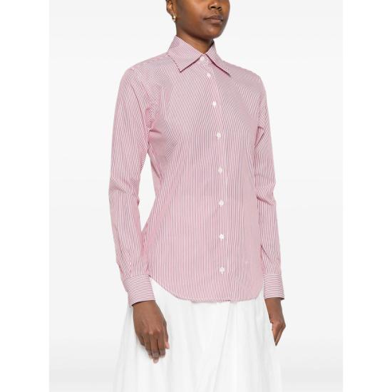 25FW 마짜렐리 셔츠 GEA C 45 69 RED WHITE - MAZZARELLI