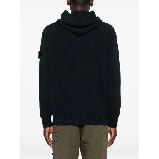 25FW 스톤 아일랜드 후드 티셔츠 155100077 S00FF V0020 BLACK - STONE ISLAND