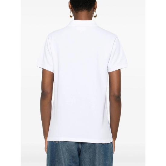 25FW 메종키츠네 베이비폭스 오버사이즈 폴로 티셔츠  OW00207KP0001 WHITE - MAISON KITSUNE