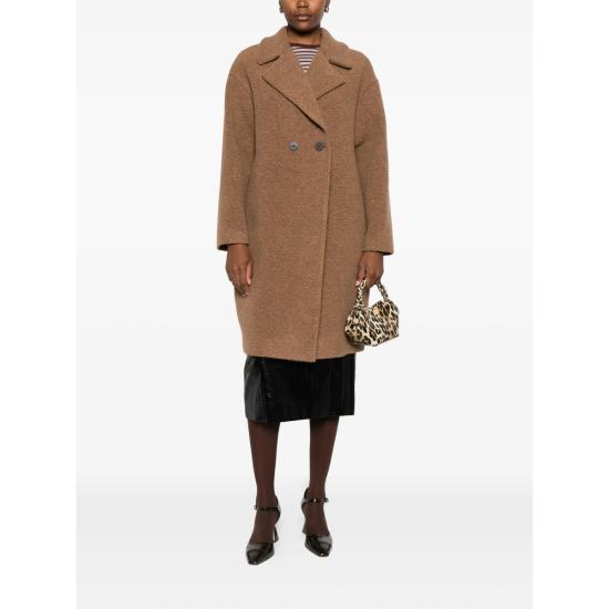 25FW 해리스와프런던 코트 AC1487MWE 458 BROWN - HARRIS WHARF LONDON