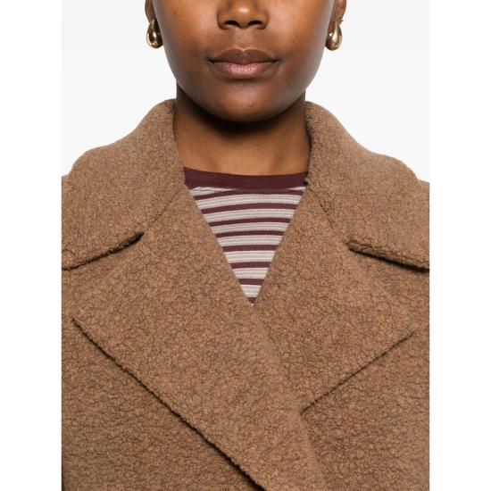 25FW 해리스와프런던 코트 AC1487MWE 458 BROWN - HARRIS WHARF LONDON