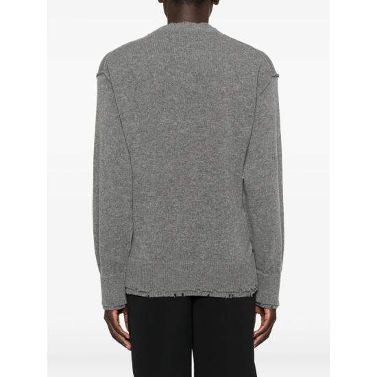 25FW 페데리코 시나 스웨터 FCCO KTP12 01 GREY - FEDERICO CINA