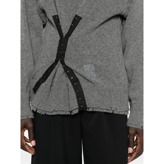 25FW 페데리코 시나 스웨터 FCCO KTP12 01 GREY - FEDERICO CINA