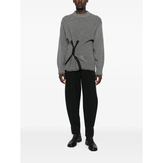 25FW 페데리코 시나 스웨터 FCCO KTP12 01 GREY - FEDERICO CINA