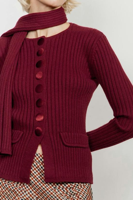  하우스오브써니 가디건 써니 파워의 집 페기 버건디 - HOUSE OF SUNNY