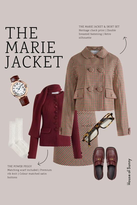  하우스오브써니 가디건 써니 파워의 집 페기 버건디 - HOUSE OF SUNNY