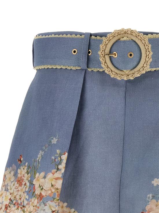 25FW 짐머만 숏팬츠 3558ASS255TLBLBTFLO - ZIMMERMANN