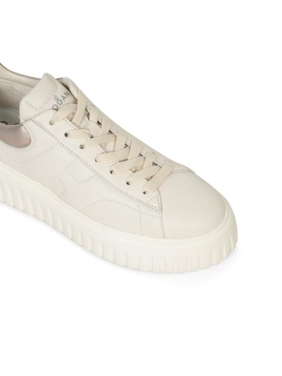 26SS 호간 H-스트라이프 스니커즈 HXW6450 FC60KU0 0GAN White - HOGAN