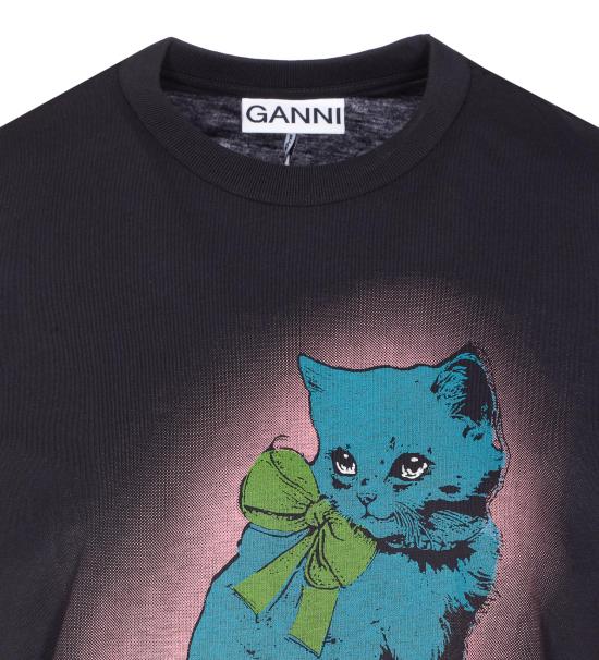 25FW 가니 키티 티셔츠 T4340 252 Grey - GANNI
