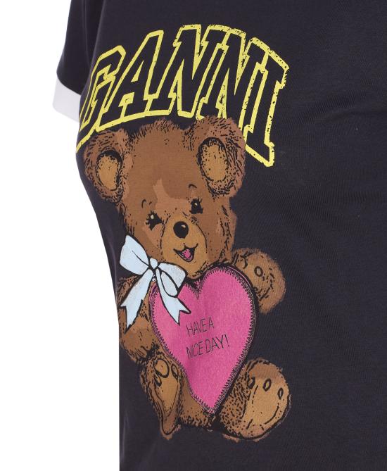 25FW 가니 반팔 티셔츠 T4335 252 Grey - GANNI