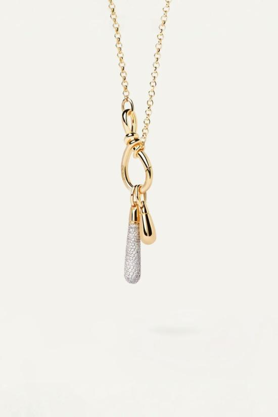  피디파올라 목걸이/팬던트 Pdpaola Pavé 라지 드롭 펜던트 골드 - PD PAOLA
