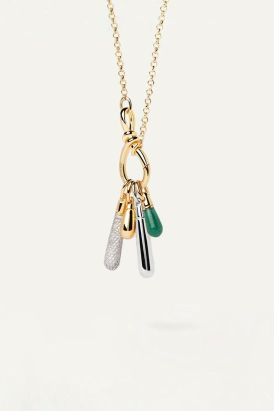  피디파올라 목걸이/팬던트 Pdpaola Pavé 라지 드롭 펜던트 골드 - PD PAOLA