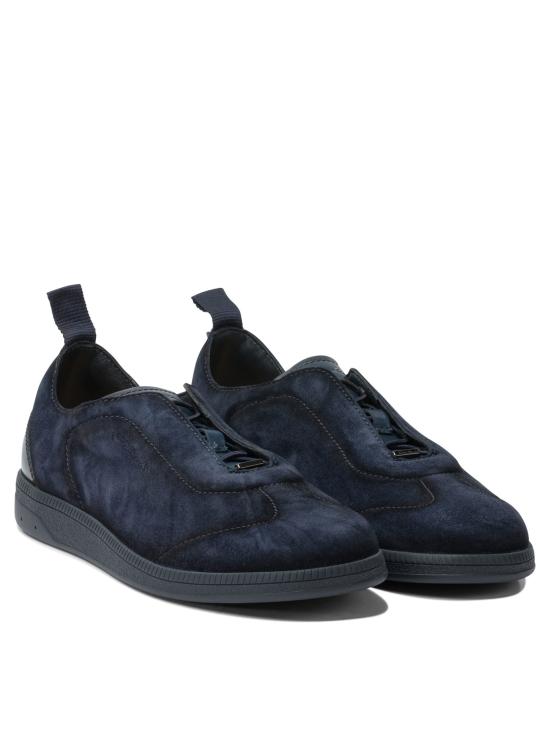 26FW 산토니 스니커즈 MBPL22109OCATEDSU60U60 Blue - SANTONI
