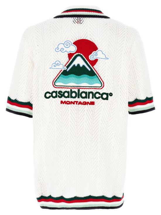 25FW 카사블랑카 반팔 셔츠 MPF25KW99601MONTAGNEONDULEE MULTICOLOR - CASABLANCA