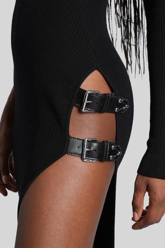 25FW 블루마린 롱 원피스 425910 4A375A Black - BLUMARINE