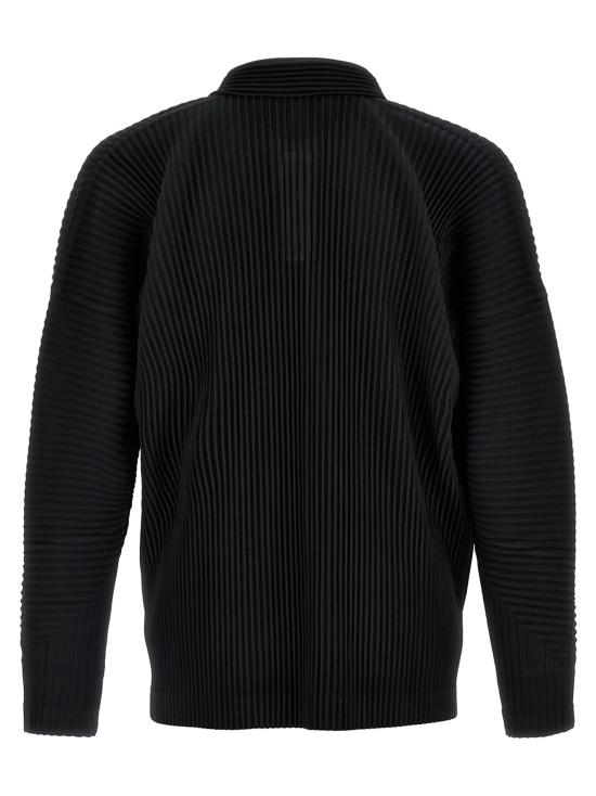 25FW 옴므 플리세 이세이 미야케 폴로 티셔츠 HP58JM08215 Black - HOMME PLISSE' ISSEY MIYAKE