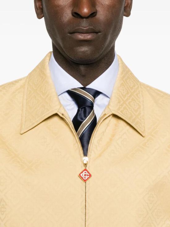 25FW 카사블랑카 수트 자켓 MPF25JK378 01 Beige - CASABLANCA