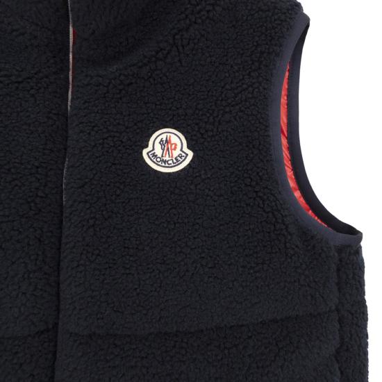 25FW [키즈] 몽클레어 베스트 K29541A00006 NAVY - MONCLER