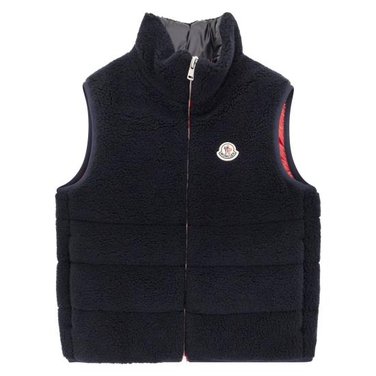 25FW [키즈] 몽클레어 베스트 K29541A00006 NAVY