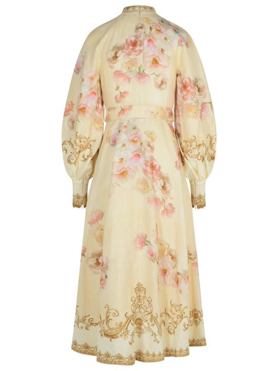 25FW 짐머만 미디 원피스 5168DF251CREAM PEONY Cream - ZIMMERMANN