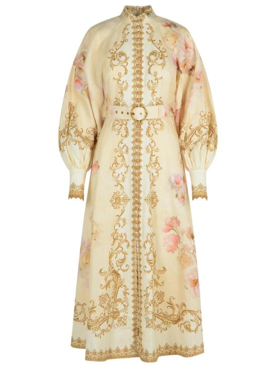 25FW 짐머만 미디 원피스 5168DF251CREAM PEONY Cream