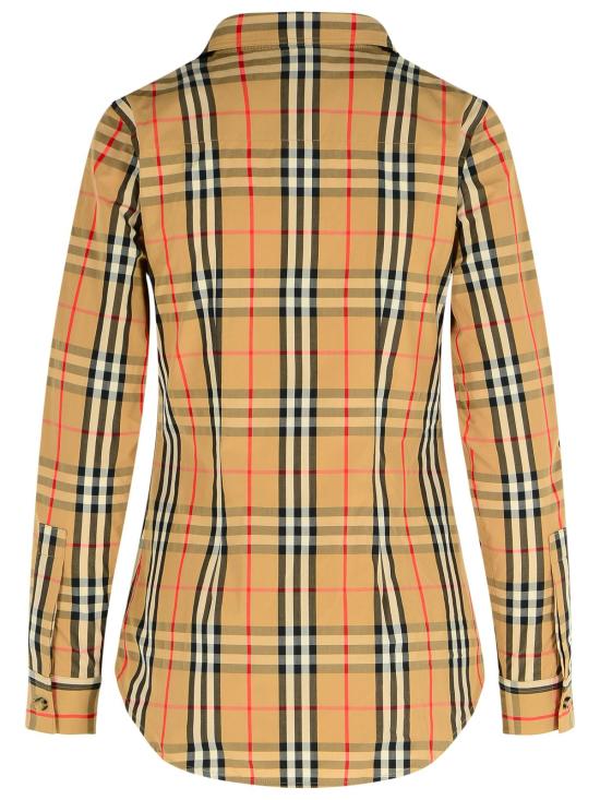 25FW 버버리 라프윙 체크 롱 슬리브 셔츠 8111847A7028 Beige - BURBERRY