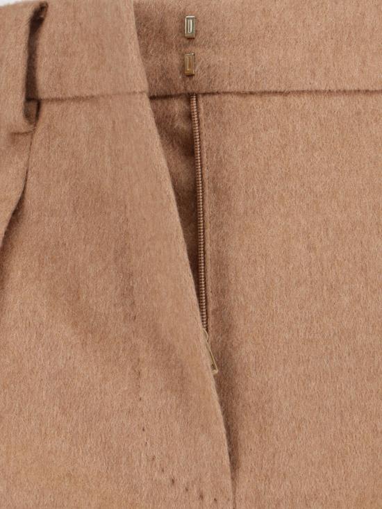 25FW 막스마라 스트레이트 팬츠 2521136072600 001 Brown - MAX MARA