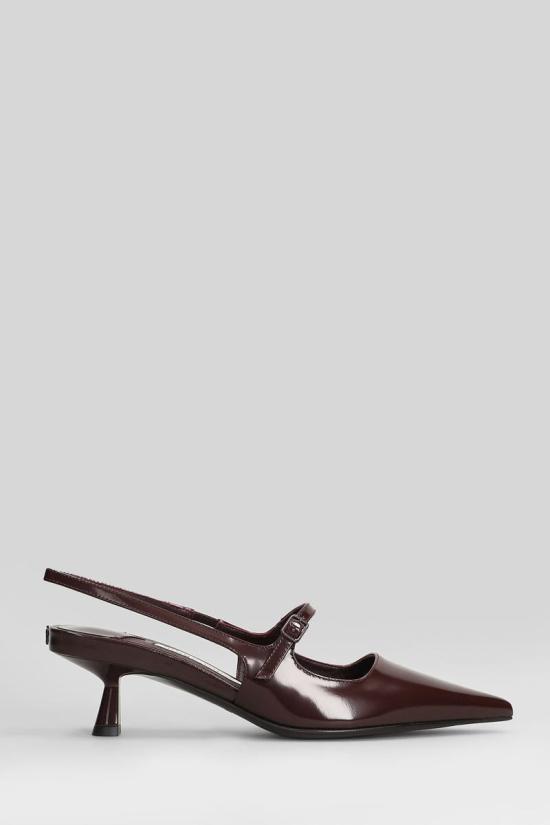 25FW 지미추 뮬/슬리퍼 424639 J000176987 Red