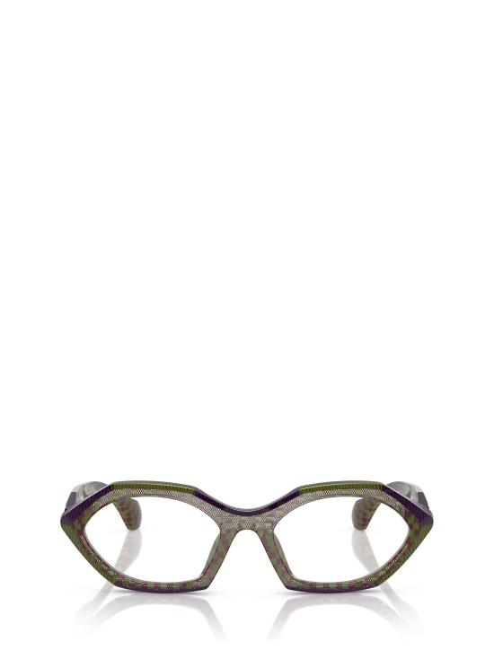 26FW 알랭미끌리 안경 A03530 001 POINT OLIVE DAMIER BORD PURPLE