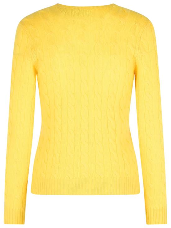 25FW 폴로 랄프로렌 폴로 자수 케이블 니트 스웨터  211971865007 Yellow - POLO RALPH LAUREN