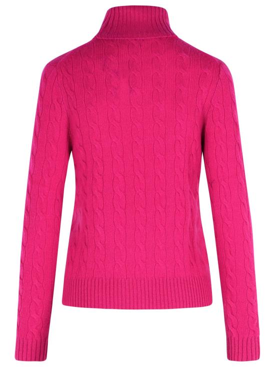 25FW 폴로 랄프로렌 울 캐시미어 케이블 니트 터틀넥  211888686020 Fuchsia - POLO RALPH LAUREN