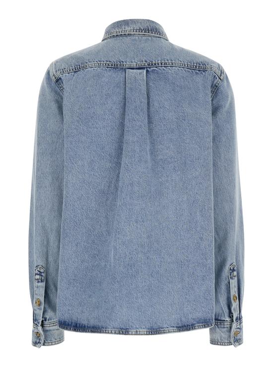 24FW 토템 블라우스/셔츠 243WRT0330FB0045184 Light blue - TOTEME