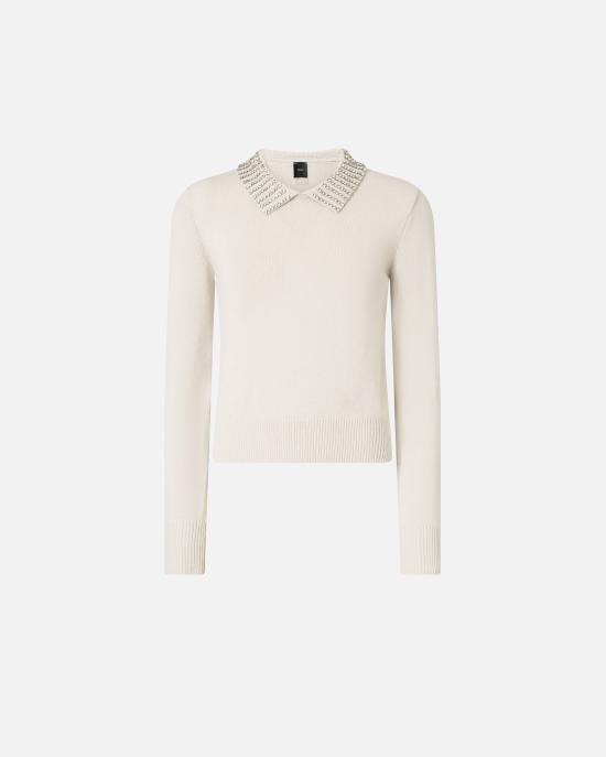 25FW 핑코 스웨터 105530A2S4 I23 Grigio nuvola argento