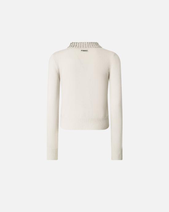 25FW 핑코 스웨터 105530A2S4 I23 Grigio nuvola argento - PINKO