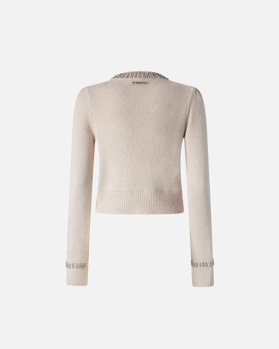 25FW 핑코 가디건 105686A2S4 I23 Grigio nuvola argento - PINKO