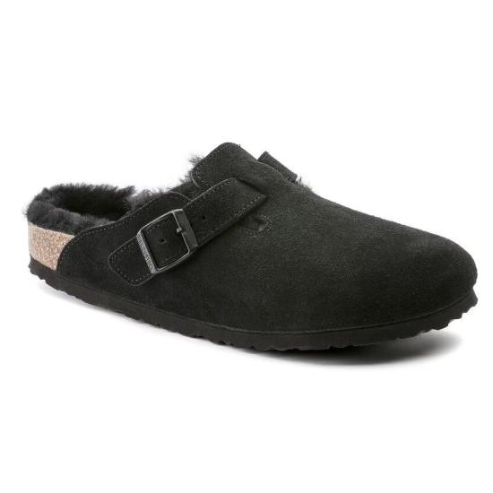 25FW 버켄스탁 뮬/슬리퍼 BOSTON SHEARLING 259883 BLACK Black - BIRKENSTOCK
