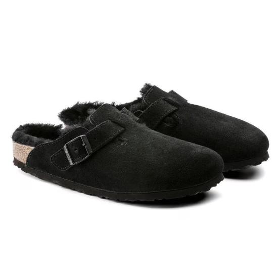 25FW 버켄스탁 뮬/슬리퍼 BOSTON SHEARLING 259883 BLACK Black