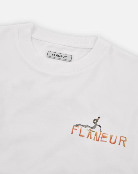 25FW 플라네르 반팔 티셔츠 FTSH082 051 White - FLANEUR