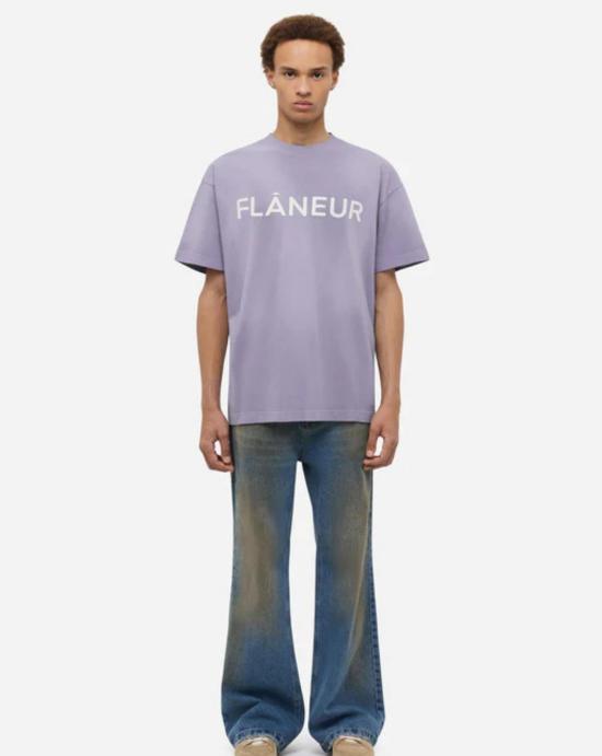 25FW 플라네르 반팔 티셔츠 FTSH040 650 Purple - FLANEUR