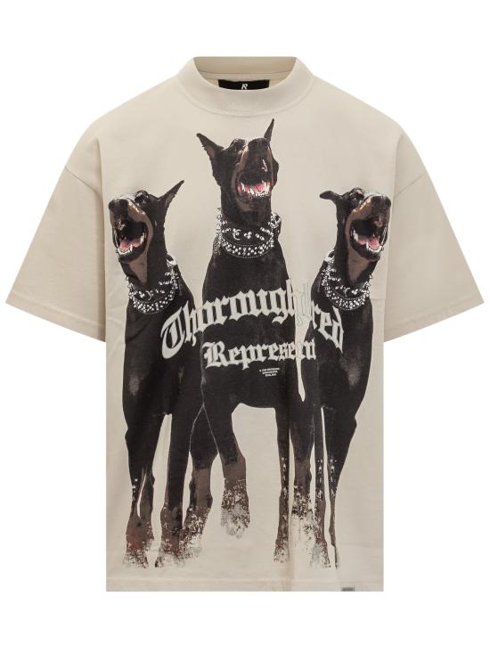 25FW 리프레젠트 반팔 티셔츠 MLM41135 002 VINTAGE WHITE