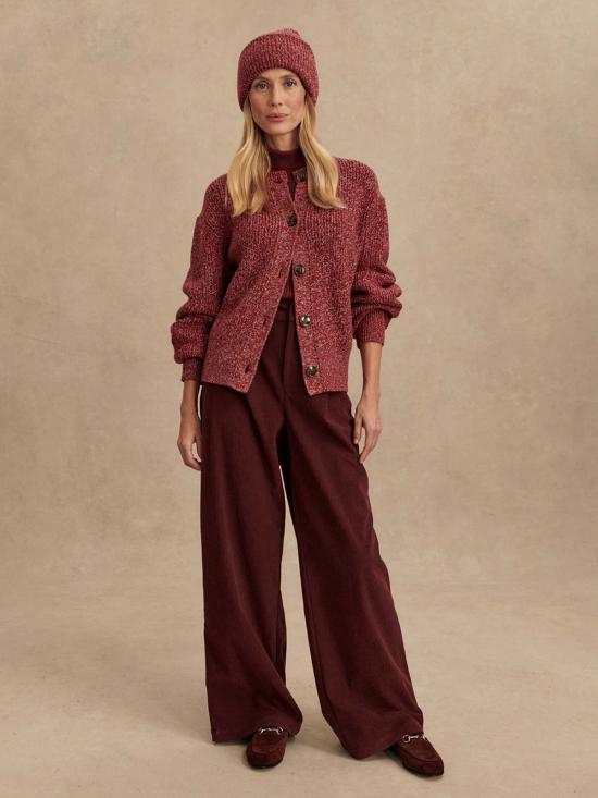  발리 가디건 바를리 패트리샤 리브 카디건 - VARLEY