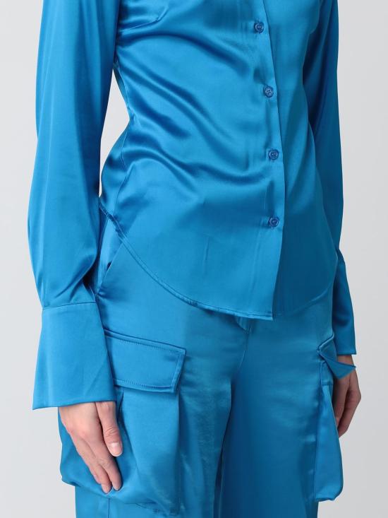 25FW 핑코 셔츠 100612ZR64 F71 Blue - PINKO