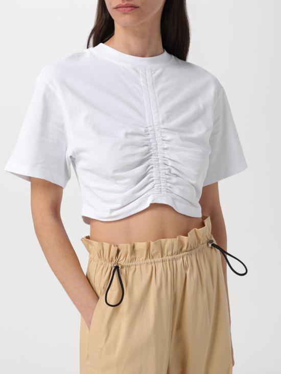  세미쿠튀르 반팔 티셔츠 Y4SJ02 A01 0 White - SEMI-COUTURE