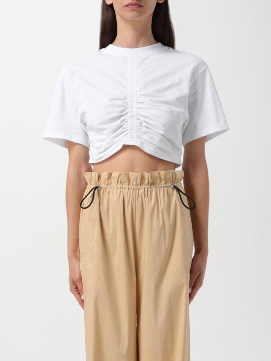  세미쿠튀르 반팔 티셔츠 Y4SJ02 A01 0 White