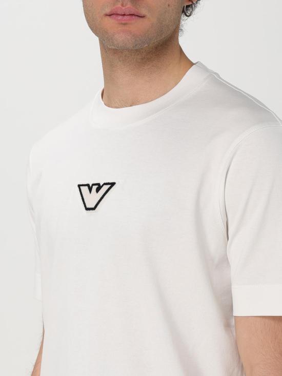 25SS 엠포리오 아르마니 반팔 티셔츠 6D1TD71JOCZ 01C2 White - EMPORIO ARMANI