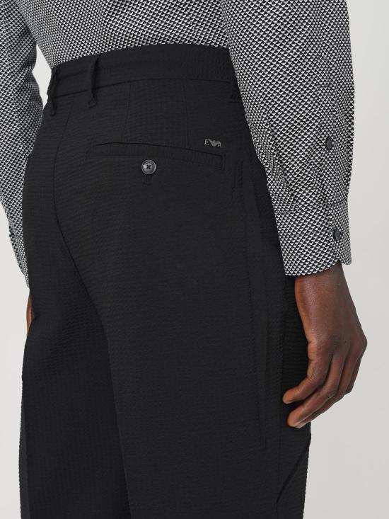25SS 엠포리오 아르마니 스트레이트 팬츠 6D1PH91NSCZ 0999 Black - EMPORIO ARMANI