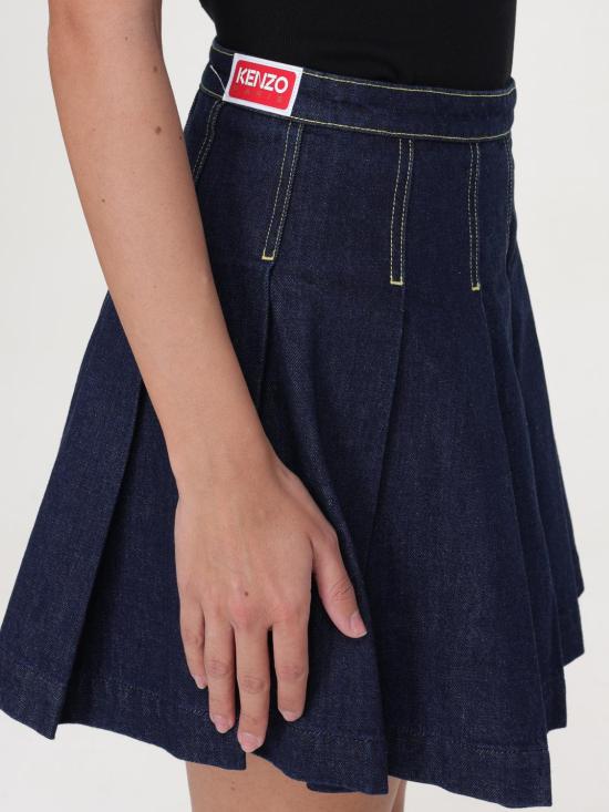  겐조 숏 스커트 FE52DJ2796B1 DM Denim - KENZO