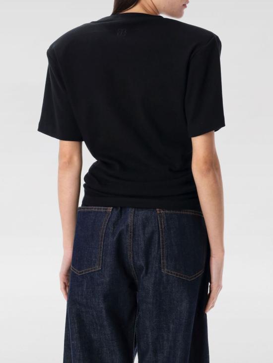 26FW 마그다뷰트림 반팔 티셔츠 182425 Black - MAGDA BUTRYM
