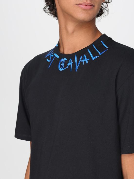 25FW 저스트까발리 반팔 티셔츠 79OAHE21CJ110 899 Black - JUST CAVALLI